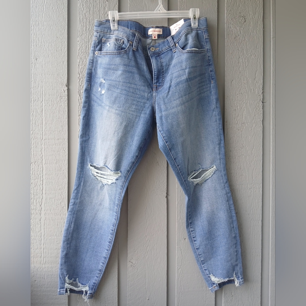 Lucky Brand Ava Mid Rise Skinny Jeans - Size 14